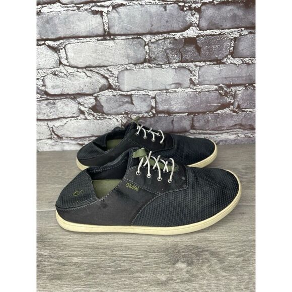 Olukai Nohea Moku Blue Grey Mesh Textile Casual Loafers Shoes Men Sz 10M US/43EU - Picture 12 of 16